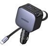 UGREEN Nexode 90W Caricatore Auto USB C Retrattile Accendisigari USB C 60W