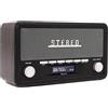 Denver DAB-18DGR Radio DAB+ FM Bluetooth AUX con Sveglia, Grigio Scuro