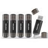 KOOTION 5 Pezzi Chiavetta USB C 32 GB, 2 in 1 OTG Chiavetta USB Tipo C 32 GB Nero USB 2.0 Pendrive Tipo C Memoria 32 Gigas Piccolo e Leggero Pennette 32G Per Android/Window/PC/MacBook, ect