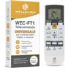 Wellclima Telecomando Universale per condizionatori Fujitsu - General, Pompa di Calore, Inverter, pronto all'uso in pochi secondi, Compatibile con tutti i modelli, non funziona su altre marche