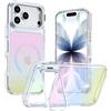 XTCASE Cover Magnetica per iPhone 17 Pro [Compatibile con Magafe], Custodia Trasparente Gradiente con Supporto per Lente Antiurto Resistente ai graffi Anti-ingiallimento, Multicolore