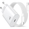 Yosou Caricatore USB C, Caricabatterie per iPhone 17 16 15 Pro Max Samsung S26 S25 S24 Ultra Cellulare Pixel, Caricatore iPhone Presa Spina USBC Alimentatore con Cavo USB C da 2M Ricarica Rapida