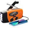 SOLARBABY Radio a manovella,Radio WB portatile, 2000mAh radio solare Bank per illuminazione di emergenza/caricabatterie di telefoni cellulari
