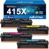 MYCARTRIDGE 415X (con chip) Compatibile con HP 415X 415A Toner per HP Color LaserJet Pro MFP M479fdw M479dw M479fdn M454dw M479fnw M479fdn 479fdw M454dn, confezione da 4