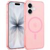 XTCASE Cover Magnetica per iPhone 17, Compatibile con MagSafe, Custodia Satinato Traslucida Opaca Protettiva Sottile Antiurto Case, Rosa