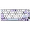 EPOMAKER Ajazz AK820 Pro Gasket Tastiera Meccanica usb c/BTwireless, retroilluminata RGB con TFT schermo, cuscino foam per WIN/Mac/PC (White Purple, Ajazz Gift Switch)