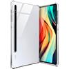 moex Aero Case per Samsung Galaxy Tab S8 Plus Custodia in Silicone Trasparente Custodia Ultra Sottile Antiurto con Protezione Angoli Tablet Silicone Trasparente Minimalista Trasparente