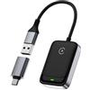 MoKo Adattatore wireless CarPlay per iPhone 2025, solo per iPhone iOS 10+ e auto con gioco auto integrato, converte il gioco cablato in dongle wireless, adattatore Bluetooth CarPlay a risposta rapida