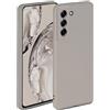 Oneflow - Cover morbida in silicone, compatibile con Samsung Galaxy S21 FE 5G, con bordo rialzato per la protezione dello schermo, a doppio strato, colore: grigio talpa opaco