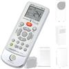 Wellclima® Telecomando per condizionatori portatili compatibile con Argo funziona con oltre 50 modelli, guida facile inclusa con lista modelli e codice dedicato, elegante, riutilizzabile, torcia LED