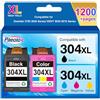 paeolos 304XL Cartucce Rigenerate per cartucce hp 304 nero e colore XL Multipack per Stampante Deskjet 2630 2600 2620 3760 3750 3720 3762 3752 2632 HP Envy 5030 5010 5020 5032 5050 Alta Resa