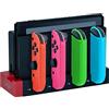 Mcbazel ipega 4 in 1 Switch JoyCon Dock di Ricarica Controller Dock Station con Indicatore LED Compatibile con NS Switch/Switch OLED Joycon - Non compatibile con Switch 2