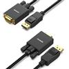 BENFEI Cavo DisplayPort a VGA 1,8M 2 Confezioni, Unidirezionale DP DisplayPort Computer a VGA Monitor 1080P maschio a maschio placcato in oro per Dell HP ASUS e altri marchi