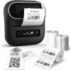 Phomemo M220 Etichettatrice Termica, Stampante per Etichette Stampante Etichette Barcode, Retail, Small Business, Con Smartphone e PC, con 3 Rotoli di Etichette