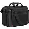 EMPSIGN Custodia per PC cartella, borsa porta PC 17,3 pollici espandibile a tracolla per uomo e donna idrorepellente, borsa a tracolla con protezione RFID in tela per lavoro e viaggio d'affari