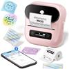 Phomemo M220 Stampante per Etichette - Stampante termica per etichette portatile - Bluetooth Stampante Etichette Adesive,Adatto per Ufficio,Codice a barre,trasporto,cavo,Negozio,Rosa