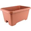 Iris Ohyama, Vaso per piante, fioriera d'aria con sistema di drenaggio dell'acqua per il giardinaggio - Air Vegetable Planter530, Marrone