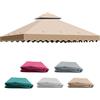 Qdreclod Telo Gazebo 3x3 m, Tetto di Ricambio per Gazebo Giardino Impermeabile, Doppio Strato con Air Vent Copertura Rimovibile per Campeggio, Spiaggia, Sole