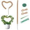 Tolesum Tutore per Piante Monstera 2x 70 cm - Palo di Muschio Pieghevole in Fibra di Cocco con Anima in Alluminio, Supporto Modellabile per Piante Rampicanti da Interno, Set Completo con Legacci da Giardino