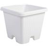Iris Ohyama, Vaso per piante, fioriera d'aria con sistema di drenaggio dell'acqua per il giardinaggio - Air Vegetable Planter400, Bianca