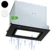 Klarstein Cappa Aspirante a Incasso, Cappa Cucina con Filtro, Cappa Cucina in Alluminio Lavabile in Lavastoviglie, Cappa Incasso con Flusso d'Aria 506m³/h, LED, Cappa Filtrante con Touch Control