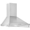 Klarstein Mb - Cappa Aspirante, Cappa Cucina a Parete, Aspirazione e Circolazione d'aria, Cappa con 3 Livelli, 610 m³/h, Filtro in Alluminio, Grigio Argentato, 60 cm