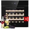 KLARSTEIN Cantinetta Vino Refrigerata a Zona Singola per Interno/Esterni, Frigo Bar, Cantina Vino con Vetrina, Mini Frigo con Protezione UV, Frigorifero Piccolo Touch Control 5-10°C 30 Bottiglie