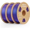 DEEPLEE Filamento PLA Galaxy 1,75 mm, Viola Galassia 3 kg (3×1 kg), Precisione ±0,02 mm, Compatibile con Stampanti FDM