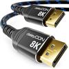 deleyCON 1,5m Cavo DisplayPort 1.4 (8K@60Hz 4K@165Hz 2K@360Hz/240Hz/165Hz/144Hz) UHD WQHD HDR FreeSync + G-Sync - per Monitor da Gioco Scheda Grafica PC