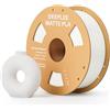 DEEPLEE Filamento Matte PLA 1,75 mm, Finitura Opaca, Bianco 1 kg, Precisione ±0,02 mm per Stampanti FDM