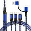 Unillous Cavo Multi USB 5 in 1, Cavo Ricarica Multiplo USB-A/USB-C a 3 Tipo C, Cavo Caricatore Universale per Ricarica Simultanea di 3 Dispositivi con Phone 17/16/15 Samsung Galaxy Huawei Xiaomi Tablet 1,2 m
