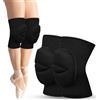 flintronic Ginocchiere di Protezione, 1 Paio Ginocchiere Morbide, Ginocchiera Antiscivolo con Spessa Spugna, Elastico Ginocchiera Unisex, Protezione del Ginocchio Sport per Danza, Pallavolo, Calcio-M
