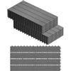 WOLTU Piastrelle per Pavimenti da Esterno Mattonelle Pavimentazione ad Incastro Click-Deck in Legno Composito, con 12 Pannelli da 30x60 cm Grigio Chiaro