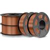 JAYO Filamento Silk PLA+, 1,75 mm, rame 4,4 kg (1,1 kg/bobina), Neatly Wound, precisione dimensionale +/- 0,02 mm, filamento per stampante 3D
