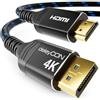deleyCON 1,5m Cavo DisplayPort a HDMI 4K (per Monitor HDMI, TV, Proiettore) - 1080P@60Hz / 4K@30Hz - Connettori Alluminio + Cavo Nylon - per Computer DP, PC, Scheda Grafica