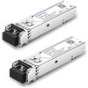 QSFPTEK (2 Pezzi) Gigabit SFP Modulo LC Port 1000BASE-SX Transceiver 850nm 550m DDM Multimode Mini-GBIC per Cisco GLC-SX-MMD/GLC-SX-MM, Ubiquiti UF-MM-1G, Mikrotik Altri Switch Apert
