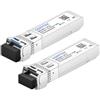 QSFPTEK 10G SFP+ Bidi Transceivers LC Single-Mode Module for Cisco SFP-10G-BXD-I (1330nm-TX/1270nm-RX) / SFP-10G-BXU-I (1270nm-TX/1330nm-RX),10KM, with DDM - 1 Pair