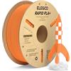 ELEGOO Rapido Filamento PLA+ 1.75mm Arancione 1KG, Alta Velocità 30-600 mm/s, Filamento PLA Plus per Stampante 3D, Precisione Dimensionale +/- 0.02mm, Filamento per La Maggior Parte delle Stampanti 3D