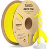 ELEGOO Rapido Filamento PLA+ 1.75mm Giallo 1KG, Alta Velocità 30-600 mm/s, Filamento PLA Plus per Stampante 3D, Precisione Dimensionale +/- 0.02mm, Filamento per La Maggior Parte delle Stampanti 3D