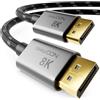 deleyCON 1,5m 8K Cavo DisplayPort 1.4 (8K@60Hz 4K@165Hz 2K@360Hz) HBR3 32.4Gbps UHD WQHD HDR DSC 1.2 HDCP 2.2 G-Sync e FreeSync DP 1.4 Cavo per Monitor da Gioco Scheda Grafica