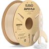 ELEGOO Rapido Filamento PLA+ 1.75mm Beige 1KG, Alta Velocità 30-600 mm/s, Filamento PLA Plus per Stampante 3D, Precisione Dimensionale +/- 0.02mm, Filamento per La Maggior Parte delle Stampanti 3D