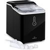 Klarstein Chillout - Macchina del Ghiaccio, 12 kg al Giorno, Ciclo di Produzione: 8 min, Serbatoio: 1,5 l, Senza Allacciamento Idrico, con Paletta, Icemaker Minibar, Nero