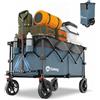 Sekey XXL Plus Carrello pieghevole da 200 l, 200 kg, pieghevole, adatto per terreni con freni, carrello a mano brevettato, pieghevole in quattro direzioni, XXL Plus 4010, blu