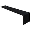 Lemos Home Concept Collection, runner da tavola in 100% cotone, colore e dimensioni a scelta, 40 x 200 cm, colore: nero