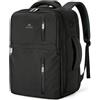 MATEIN Zaino Ryanair 40x30x20, Multitasche Zaino 40x30x20 per Ryanair | 24L Zaino da Viaggio, Leggero Zaino Porta PC 15,6 Pollici, Bagaglio a Mano 40x30x20 per Ryanair, Wizz AEir, Easyjet, Nero