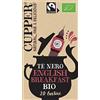 CUPPER Tè Nero English Breakfast Biologico Fairtrade, Tè Ceylon Pieno e Rinfrescante, Ingredienti da Agricoltura Biologica, Filtri 100% Biodegradabili, Confezione da 20 Bustine