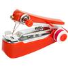 Zunetsutock Macchina da cucire portatile a mano, mini elettrica, compatta, dispositivo da cucito portatile per principianti, per trapuntatura, ricamo, vestiti, progetti fai da te, casa, viaggi, bambini