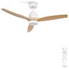 CREATE/ WINDSTYLANCE NATURAL WOOD S/Ventilatore da soffitto con luce bianco pale legno chiaro con telecomando / 40W, Silenzioso, Ø112 cm, 6 velocità, doppia altezza funzione estate-inverno