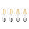 WULUN Lampada a LED Edison E27 A60, 40W equivalente, Bianco caldo 3000K 400lm, Lampade Decorative Vintage, AC 220V， Per l'arredamento degli interni del ristorante, non dimmabile, 4 pezzi