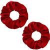 WLLHYF 2 Pz. Scrunchies per capelli in velluto rosa, grande misura, fasce per capelli carine, corde elastiche a cravatta per ragazze e donne, regalo di Natale, braccialetto, fermaglio per coda di